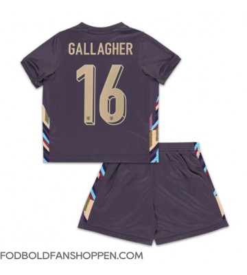 England Conor Gallagher #16 Udebanetrøje Børn EM 2024 Kortærmet (+ Korte bukser)